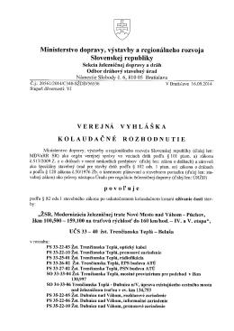 Ministerstvo dopravy, výstavby a regionálneho rozvoja