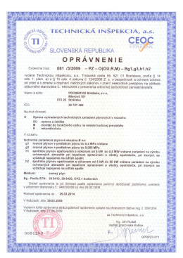 Technick&aacute; in&scaron;pekcia &ndash; opr&aacute;vnenie