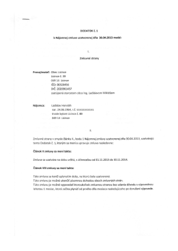 Dodatok Ladislav Horv&aacute;th