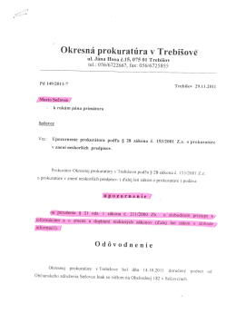 Okresná prokuratúra v Trebišove