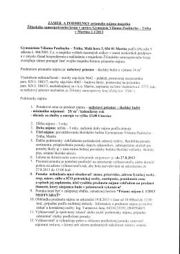 zÁMER A PODMIENKY priameho uáimu maietku