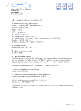 Letisko Ko&scaron;ice-Airport Ko&scaron;ice, a.s. 9001 14001 18001