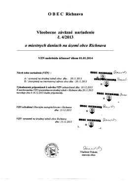 VZN 4/2013 - Obec Richnava
