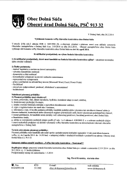 Obec Dolná Súča Obecný úrad Dolná Súča, PSC 913 32