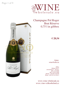 Champagne Pol Roger Brut Réserve 0,75 l in giftbox