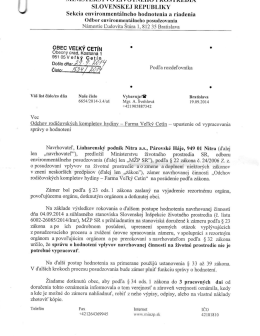 Zámer liaharenského podniku vo Veľkom Cetíne