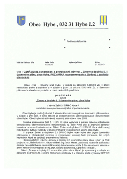 Obec Hybe , 032 31 Hybe č.2