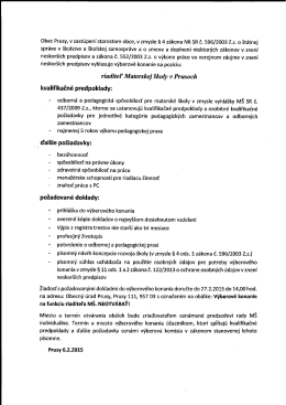 riaditeľ M aterskej &scaron;koly v Prusoch