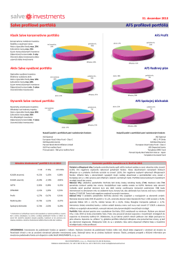 Report za Q4 2013 - SALVE INVESTMENTS, ocp, as
