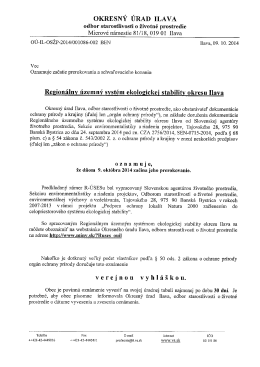 oKREsNÝ ÚRAD ILAVA