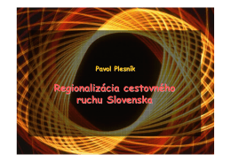Regionalizácia cestovného ruchu Slovenska