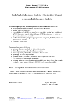 Ekonóm Detského domova Studienka (.pdf / 134 kB)