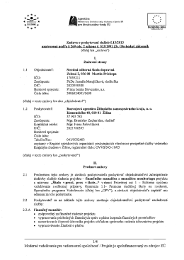 013/2013 (08.04.2013) Zmluva o o poskytovaní služieb medzi SOŠD