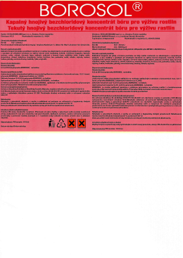 BOROSOL&reg;