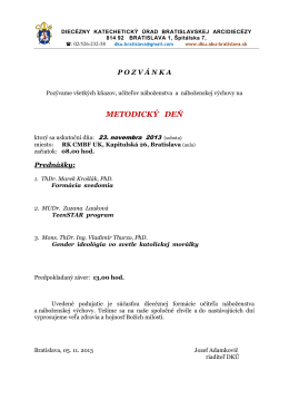 23. 11. 2013.pdf - Diecézny katechetický úrad Bratislavskej