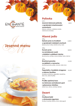 Jesenné menu