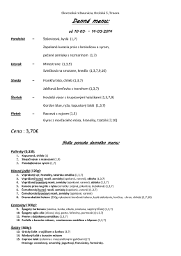 Denné menu: