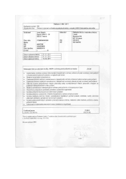 Fa č.182011 služby BOZP