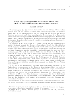 über trias-conodonten und einige probleme der trias
