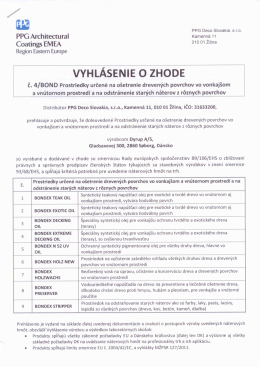 Vyhlásenie o zhode