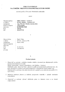 ZMLUVAO DIELO - Obec Melčice
