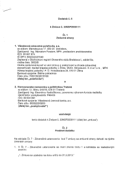 čl. 1 - Nemocnica s poliklinikou Trsten&aacute;