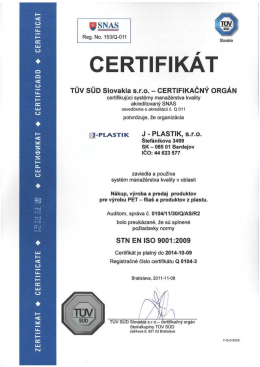 certifik&aacute;tu iso 9001/2009