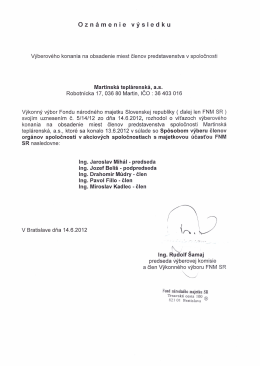 Martinska teplarenska.pdf - Fond n&aacute;rodn&eacute;ho majetku SR