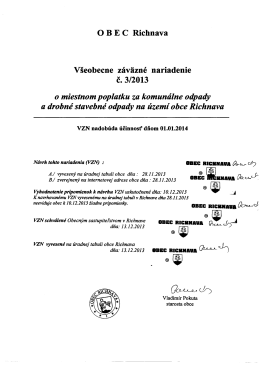 VZN 3/2013 - Obec Richnava