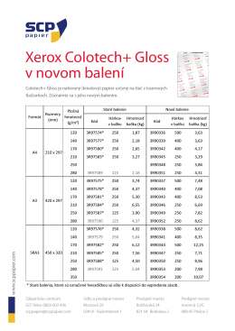 Xerox Colotech+ Gloss v novom balení