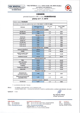 VSK lVIINERAL s.r.o., Južná trieda 125, 040 01