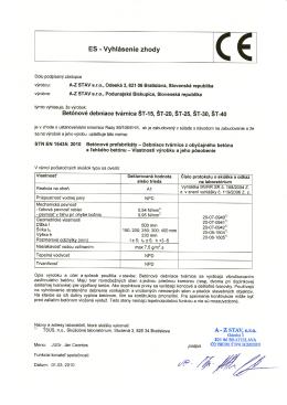 ES - Vyhlásenie zhody
