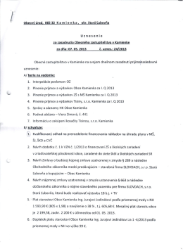 Obecn&yacute;I &uacute;rad. 065 32 K a m i e n k a . okr. Star&aacute;
