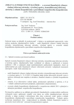 Zmluva o poskytnuti sluzieb