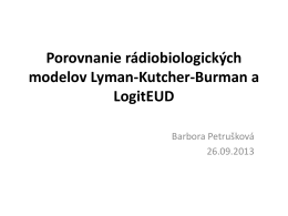 Porovnanie rádiobiologických modelov LKB a LogitEUD