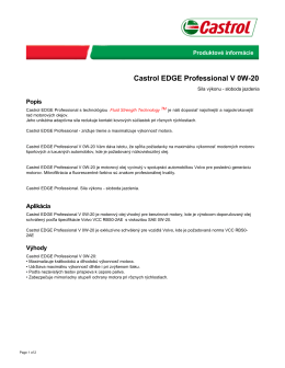 Castrol EDGE Professional V 0W-20 - Castrol