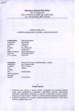 S&uacute;kromn&aacute; pek&aacute;reň Eli&aacute;&scaron; &Scaron;tefan