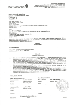 Zmluva 01_2013 / Prima Banka - Kontokorentný