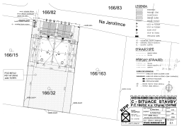 situace umístění domu na pozemku - Brand-RHS