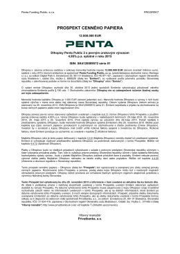 Penta Public 2 - Národná banka Slovenska