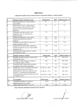 Cenn&iacute;k služieb Toma