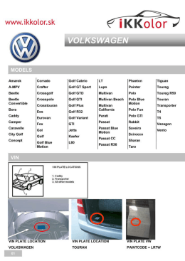 Cromax VOLKSWAGEN