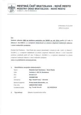 výzva SBS - Nové Mesto