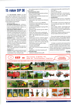 15 rokov SIP SK ,