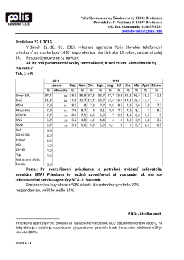 Preferencie Polis-SITA 01-2015