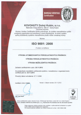 ISO 9001 : 2008