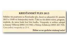 KRESŤANSKÝ PLEs 2015
