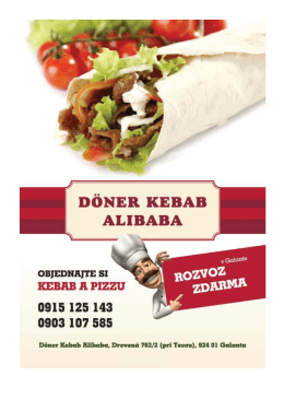 Page 1 DÖNER KEBAB ALIBABA GBIEDNArrE si g KEBAB A PIZZU
