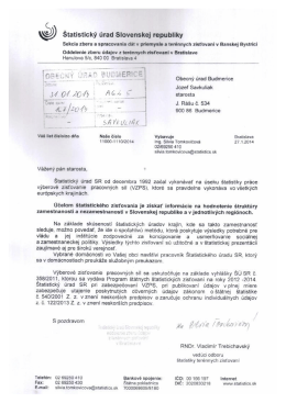 &Scaron;tatistick&yacute; &uacute;rad slovenskej republiky