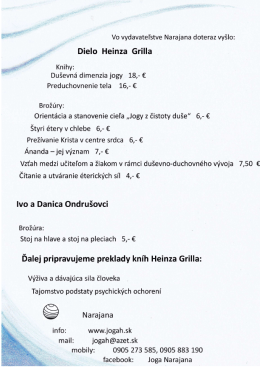 Ponuka a cenník